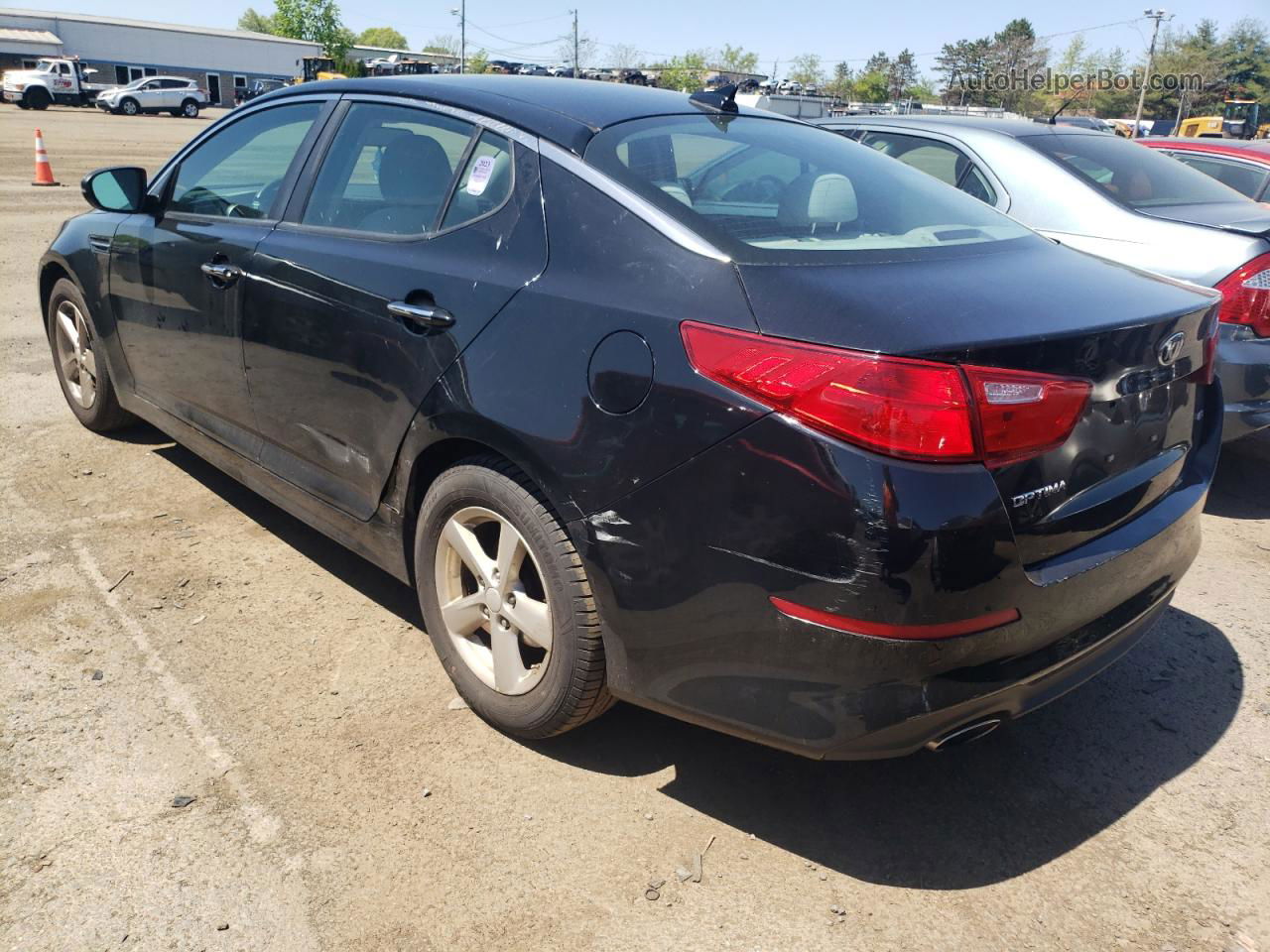 2015 Kia Optima Lx Black vin: 5XXGM4A76FG447025