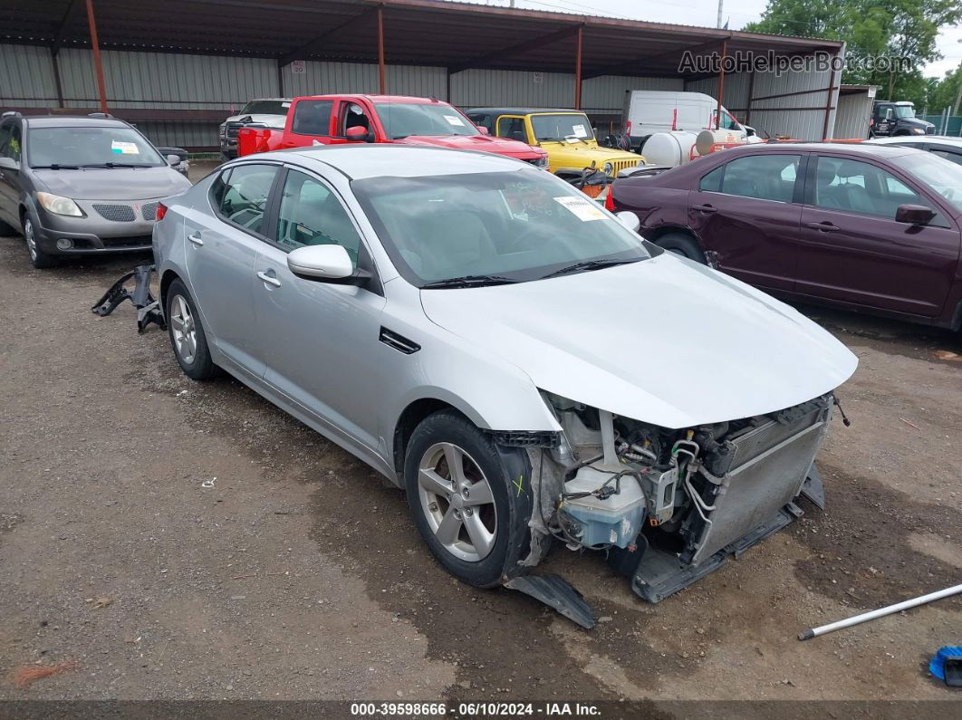 2015 Kia Optima Lx Silver vin: 5XXGM4A76FG469235