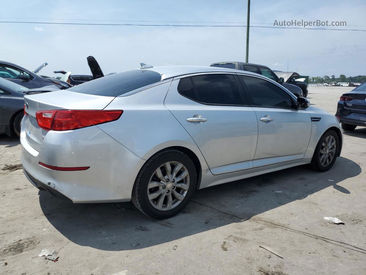 2015 Kia Optima Lx Silver vin: 5XXGM4A76FG470823