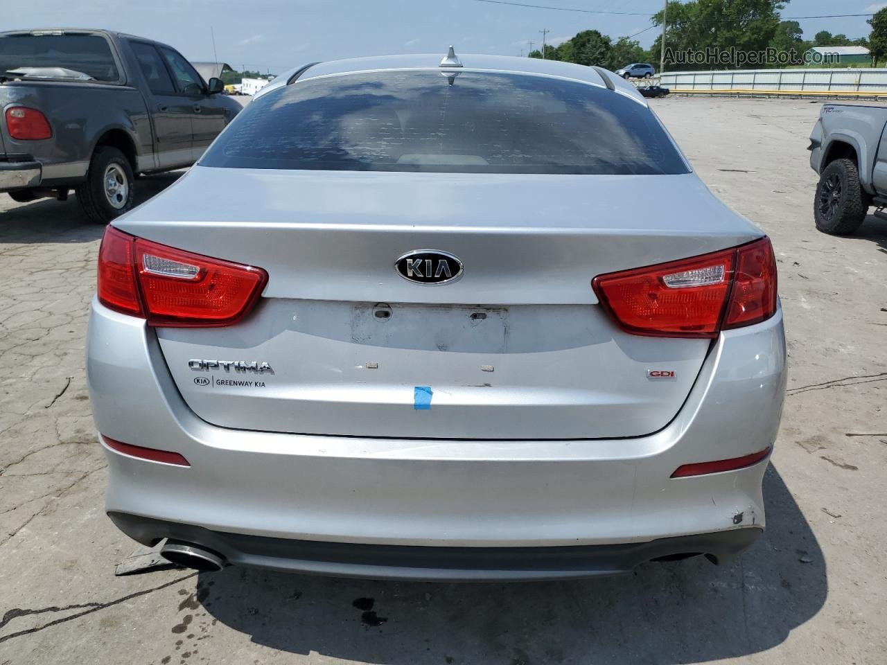 2015 Kia Optima Lx Silver vin: 5XXGM4A76FG470823