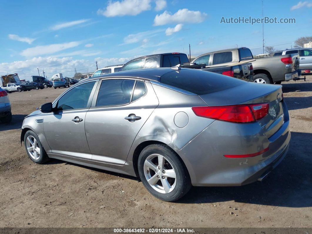 2015 Kia Optima Lx Gray vin: 5XXGM4A76FG514237