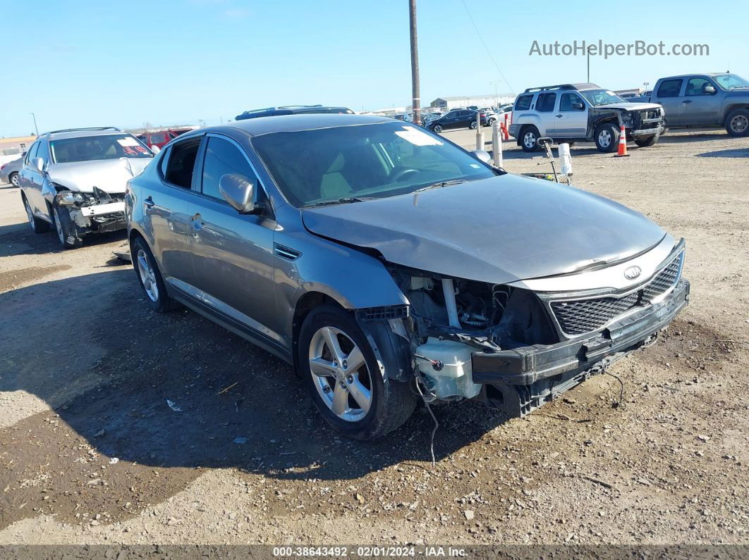 2015 Kia Optima Lx Gray vin: 5XXGM4A76FG514237