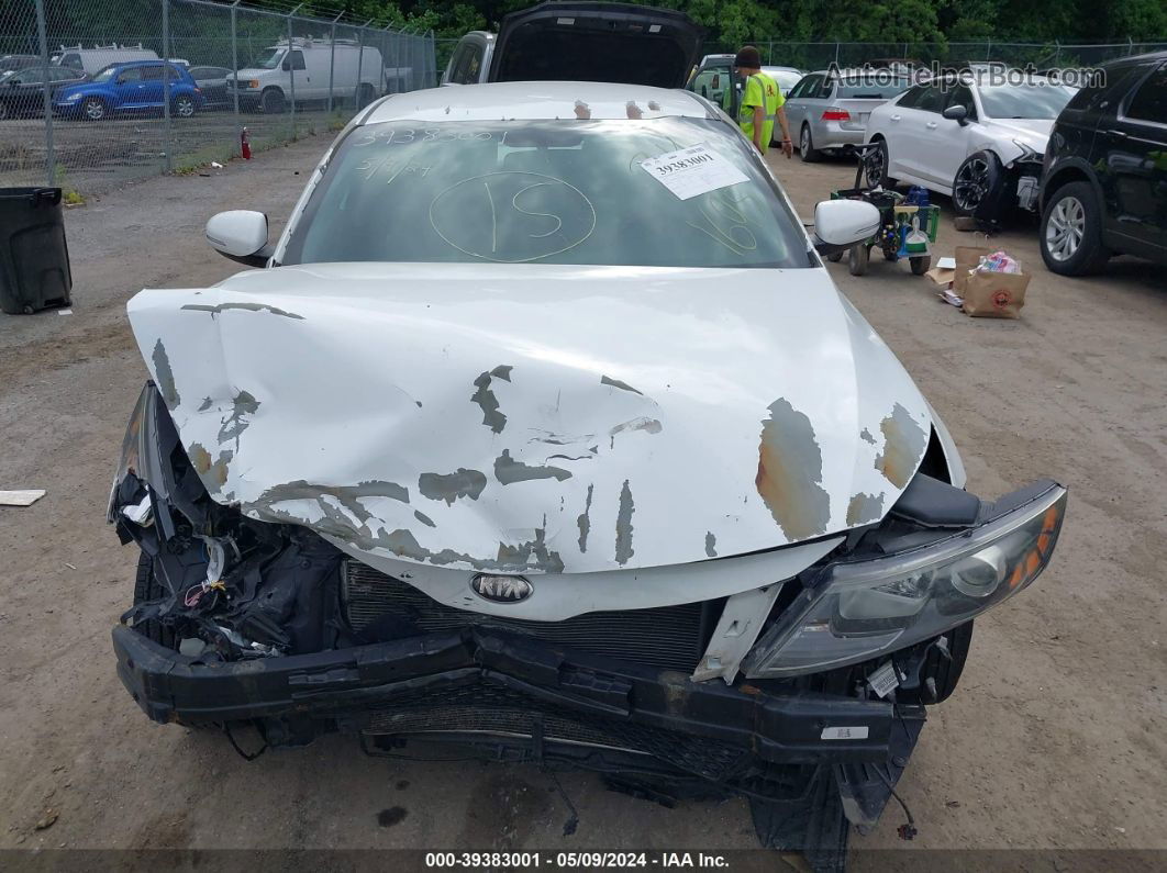 2013 Kia Optima Lx White vin: 5XXGM4A77DG236865