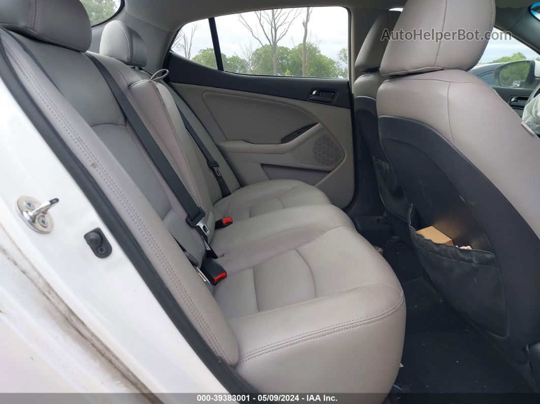 2013 Kia Optima Lx White vin: 5XXGM4A77DG236865