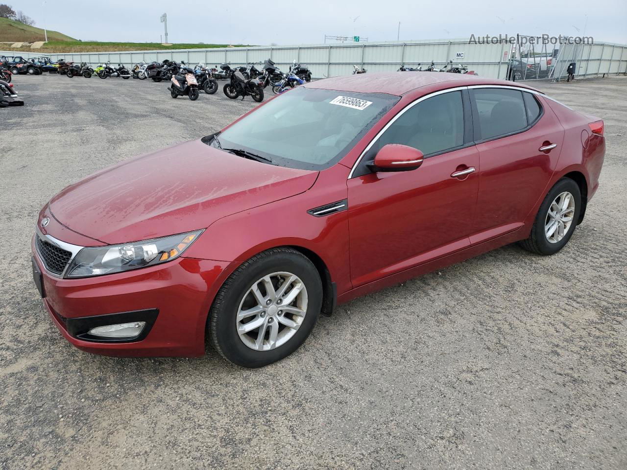 2013 Kia Optima Lx Red vin: 5XXGM4A77DG248899