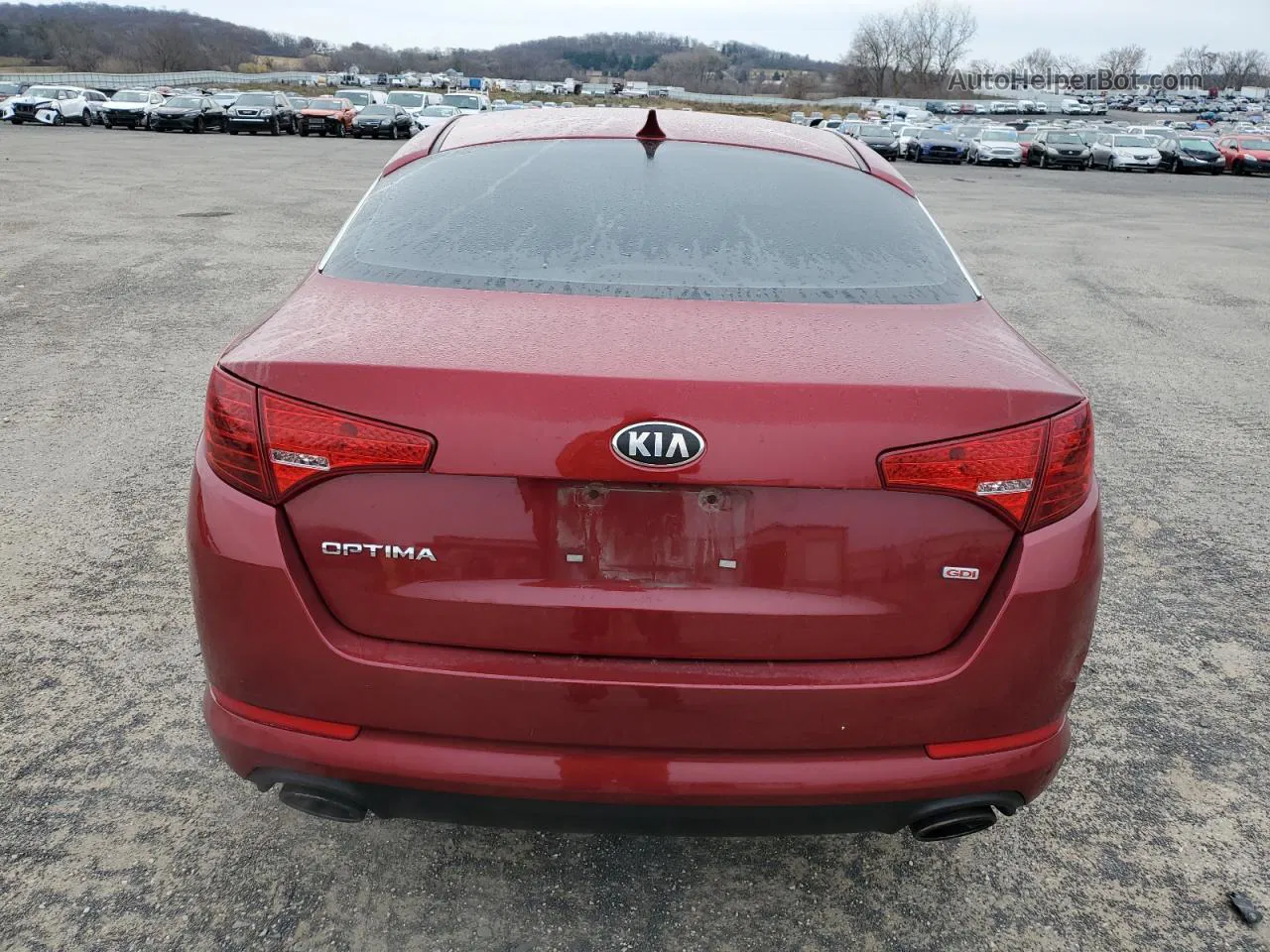 2013 Kia Optima Lx Red vin: 5XXGM4A77DG248899