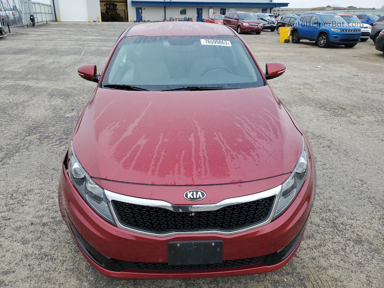 2013 Kia Optima Lx Red vin: 5XXGM4A77DG248899