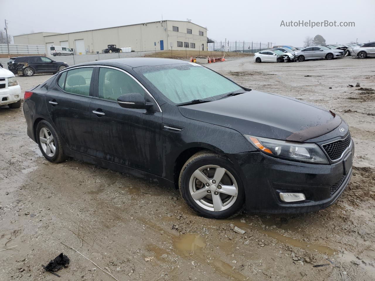 2014 Kia Optima Lx Black vin: 5XXGM4A77EG271553