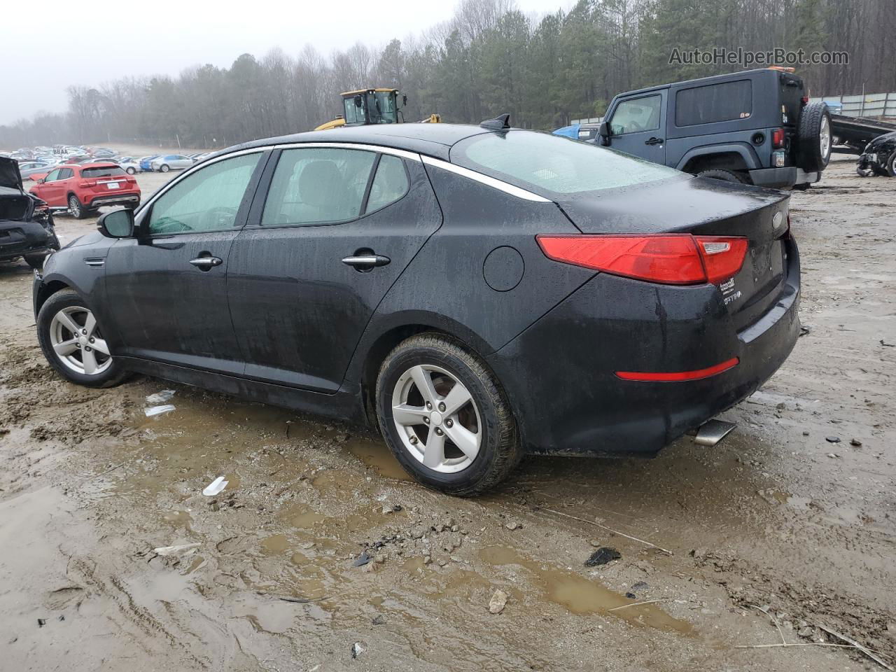 2014 Kia Optima Lx Black vin: 5XXGM4A77EG271553