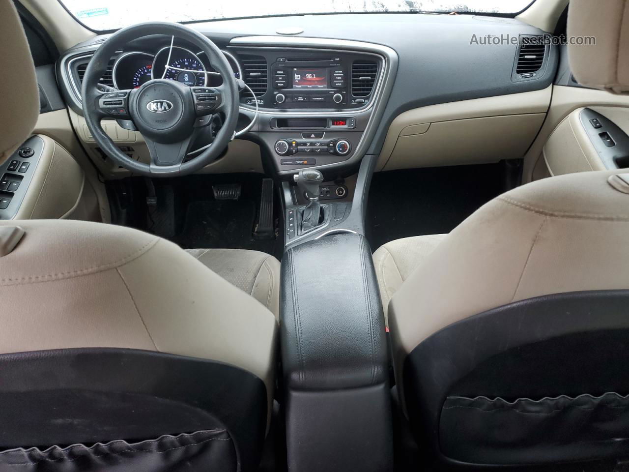 2014 Kia Optima Lx Черный vin: 5XXGM4A77EG271553