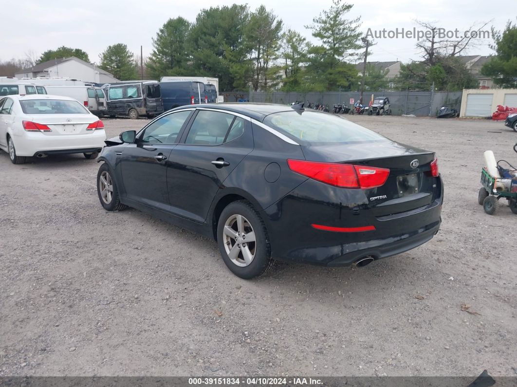 2014 Kia Optima Lx Black vin: 5XXGM4A77EG296856