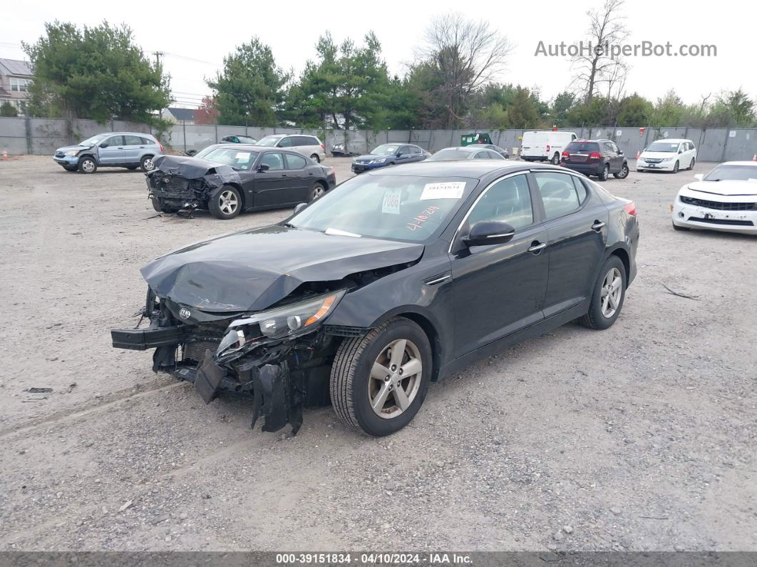 2014 Kia Optima Lx Black vin: 5XXGM4A77EG296856