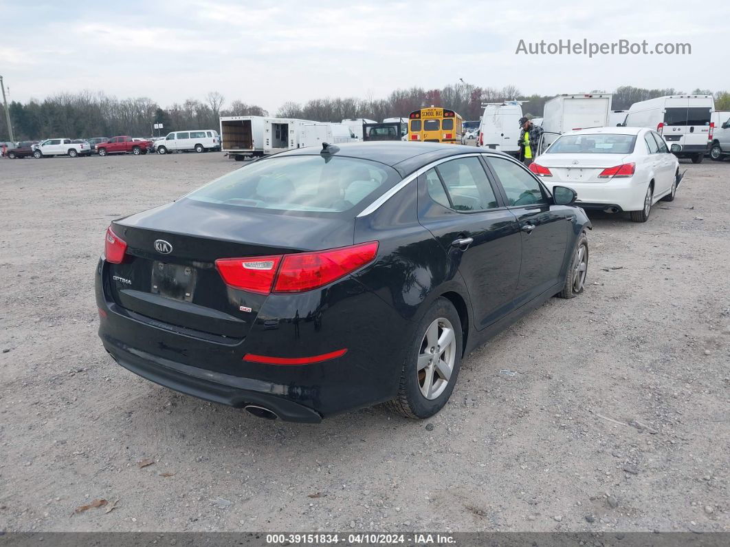 2014 Kia Optima Lx Black vin: 5XXGM4A77EG296856