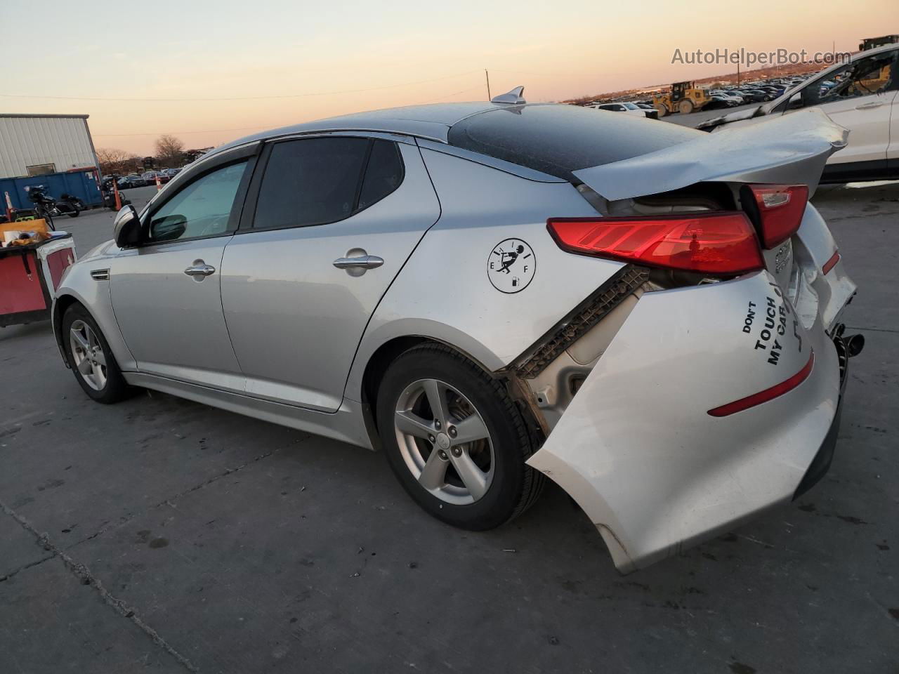 2014 Kia Optima Lx Silver vin: 5XXGM4A77EG297201