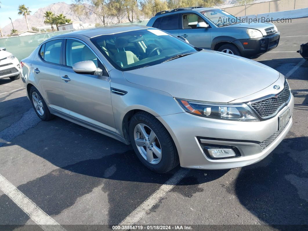 2014 Kia Optima Lx Silver vin: 5XXGM4A77EG304213