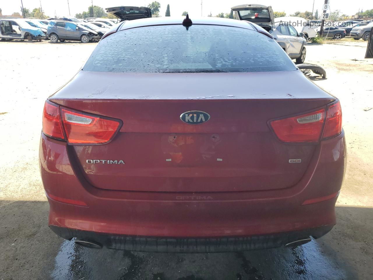 2014 Kia Optima Lx Красный vin: 5XXGM4A77EG318922