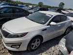 2014 Kia Optima Lx White vin: 5XXGM4A77EG319262