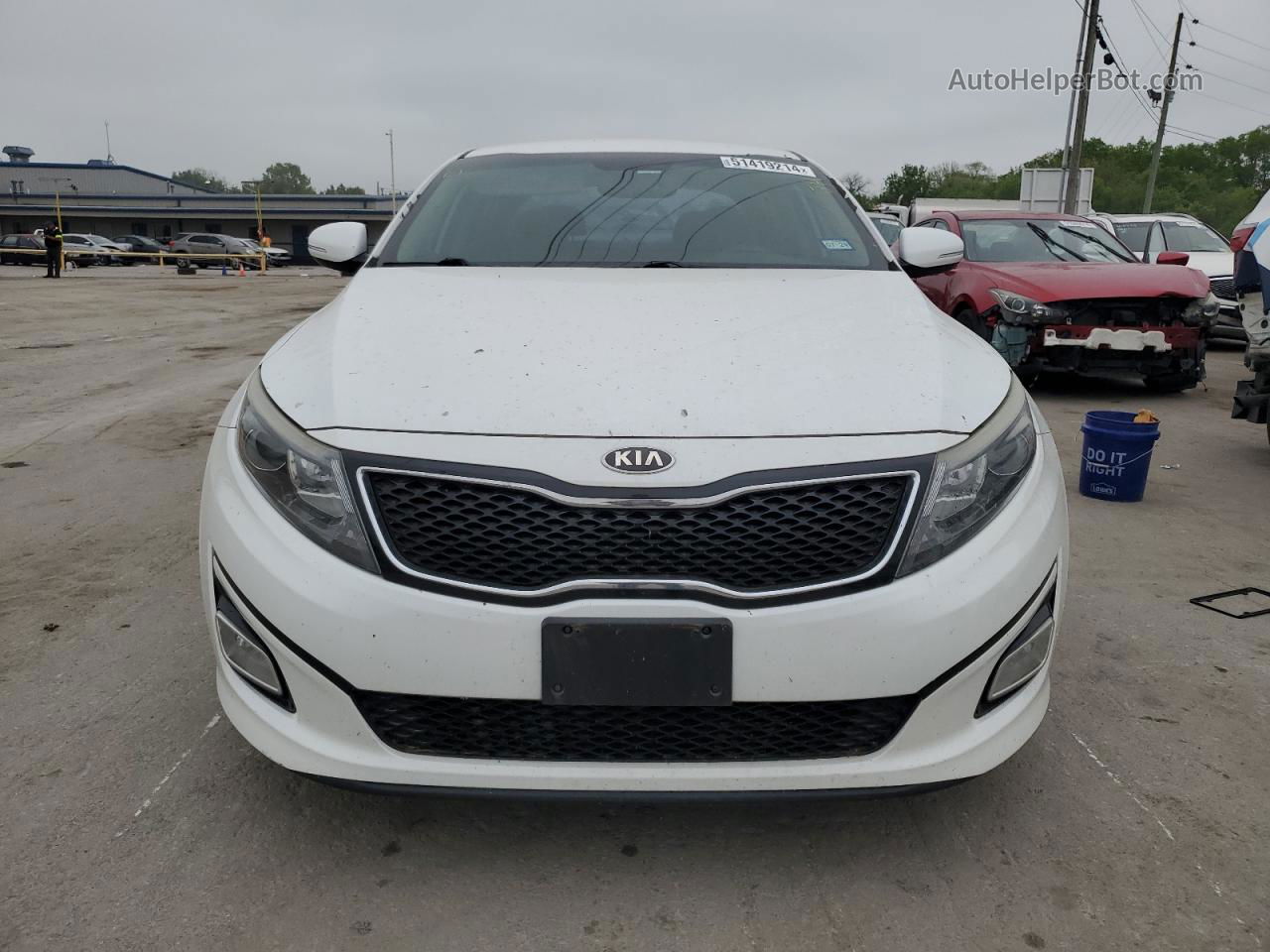 2014 Kia Optima Lx Белый vin: 5XXGM4A77EG319262