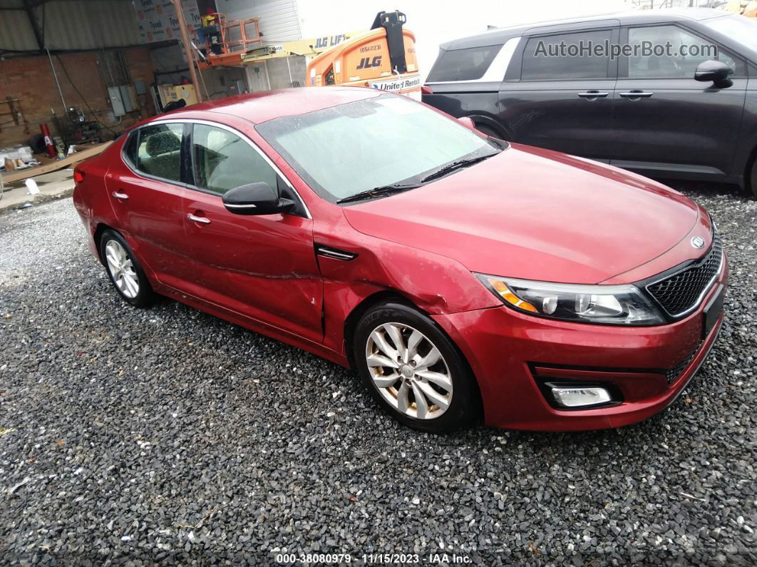 2014 Kia Optima Lx Красный vin: 5XXGM4A77EG320069