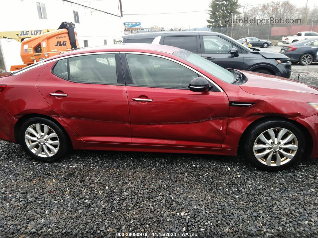 2014 Kia Optima Lx Red vin: 5XXGM4A77EG320069