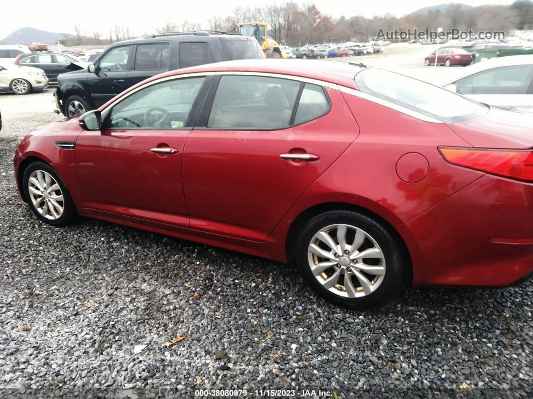 2014 Kia Optima Lx Red vin: 5XXGM4A77EG320069