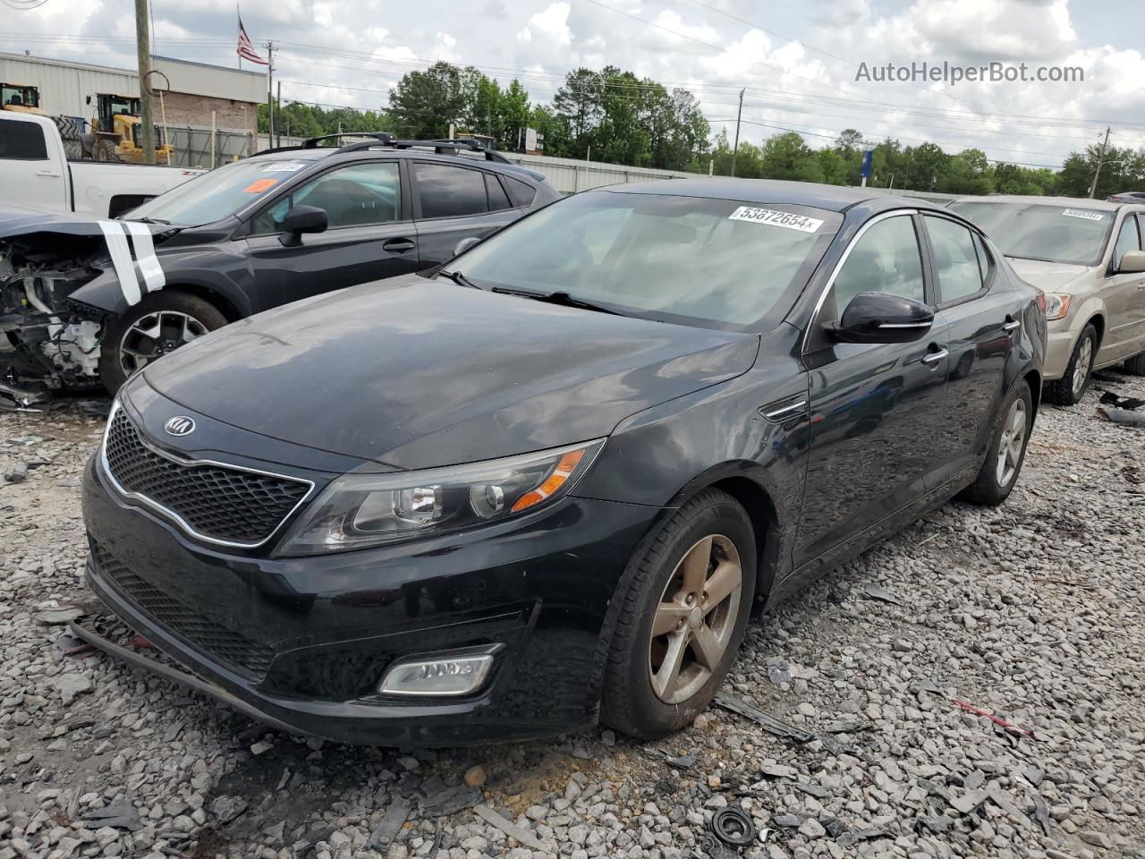 2014 Kia Optima Lx Черный vin: 5XXGM4A77EG321237