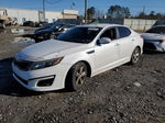 2014 Kia Optima Lx White vin: 5XXGM4A77EG324347