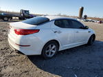 2014 Kia Optima Lx White vin: 5XXGM4A77EG324347