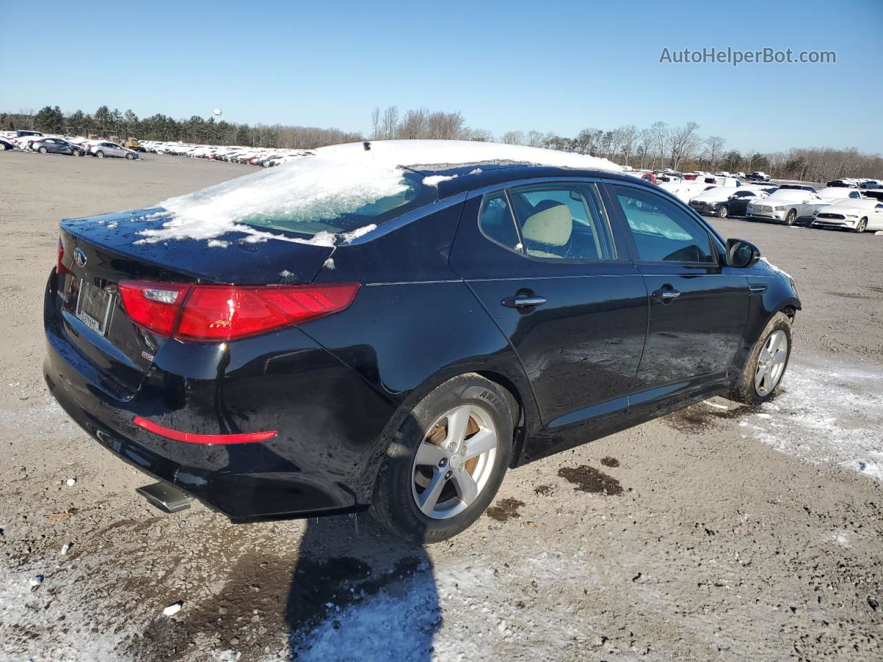 2014 Kia Optima Lx Black vin: 5XXGM4A77EG331850