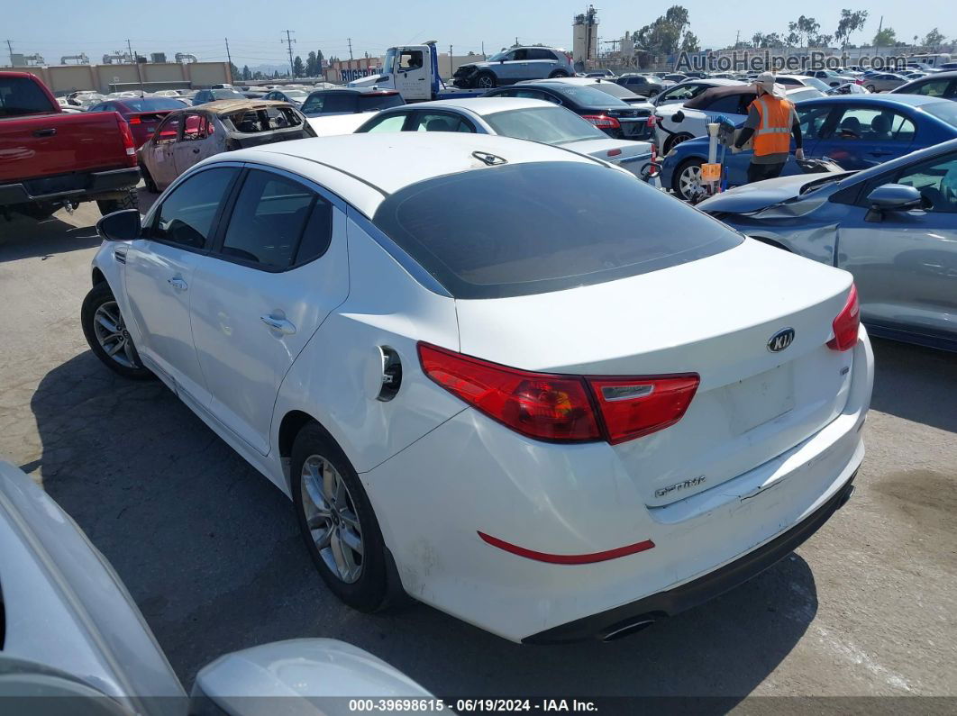 2015 Kia Optima Lx White vin: 5XXGM4A77FG368415