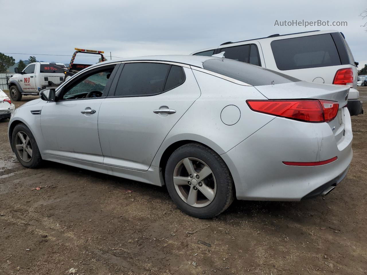 2015 Kia Optima Lx Silver vin: 5XXGM4A77FG381701