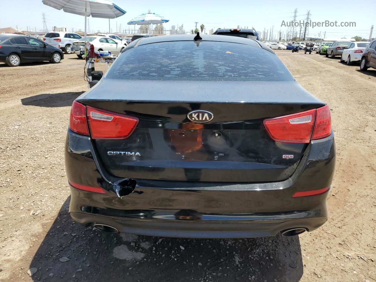 2015 Kia Optima Lx Black vin: 5XXGM4A77FG386123