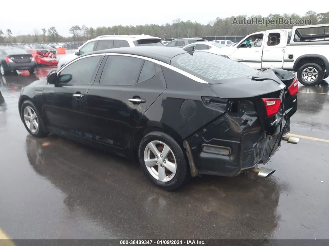 2015 Kia Optima Lx Черный vin: 5XXGM4A77FG389779