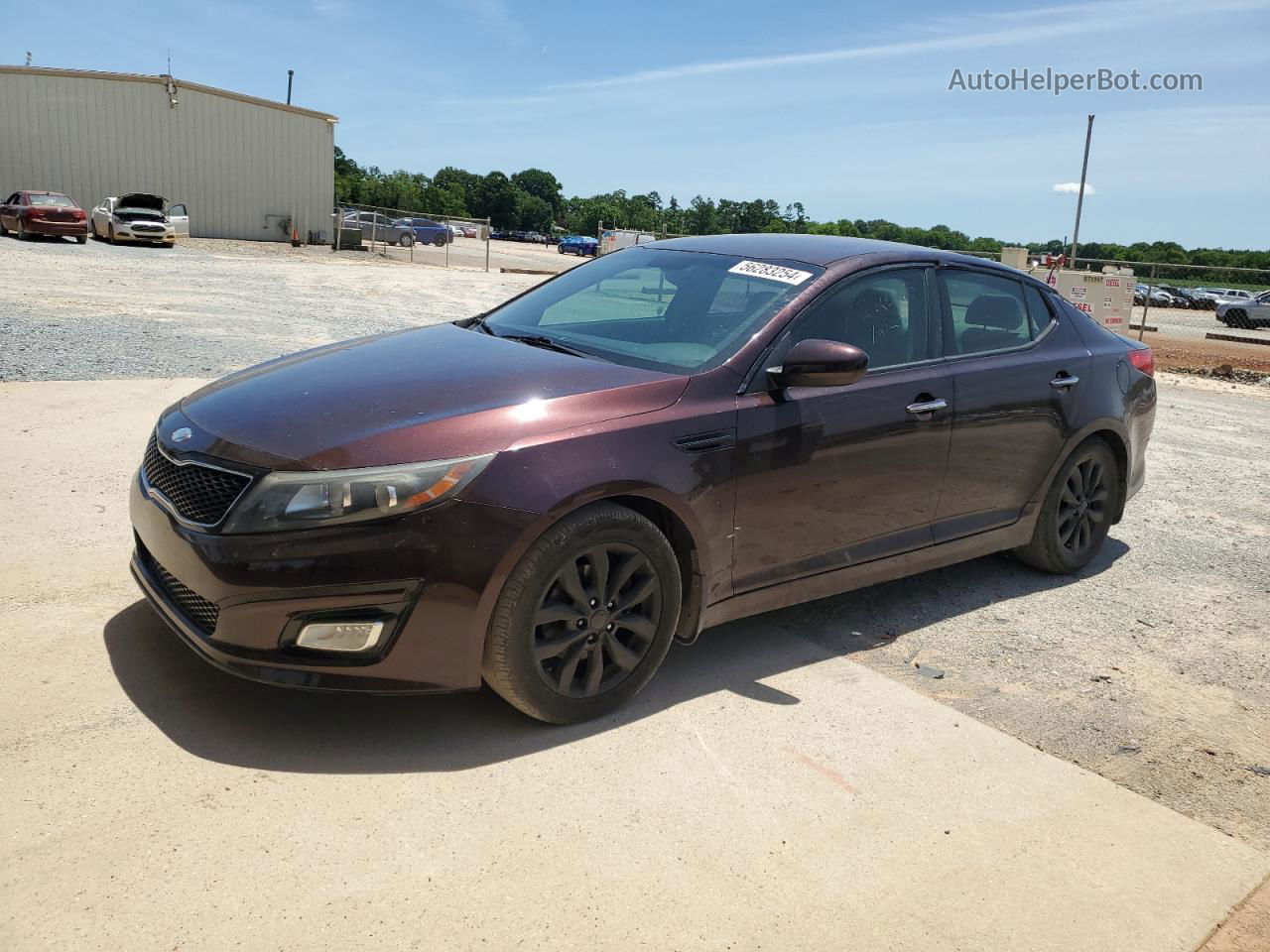 2015 Kia Optima Lx Burgundy vin: 5XXGM4A77FG430802