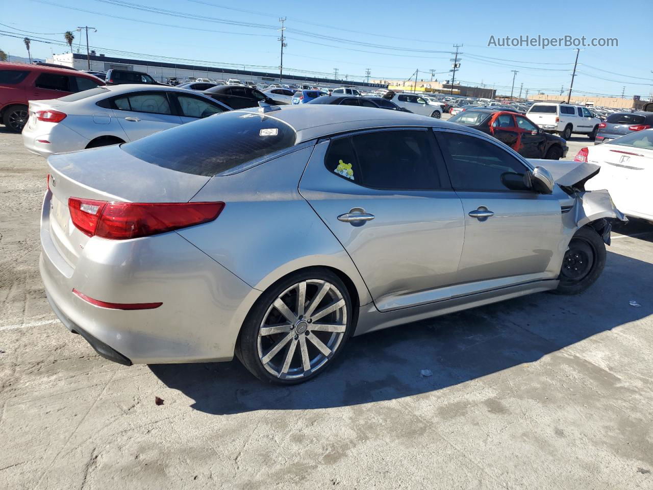 2015 Kia Optima Lx Silver vin: 5XXGM4A77FG456672