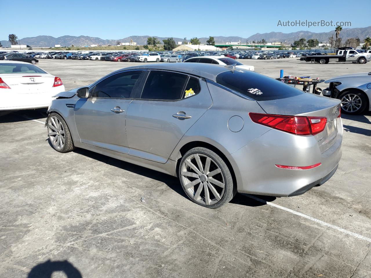 2015 Kia Optima Lx Silver vin: 5XXGM4A77FG456672