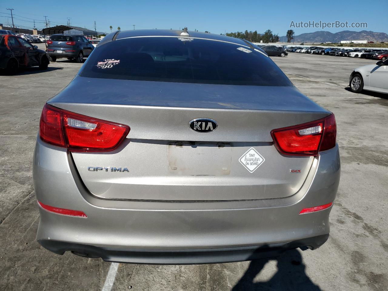 2015 Kia Optima Lx Silver vin: 5XXGM4A77FG456672