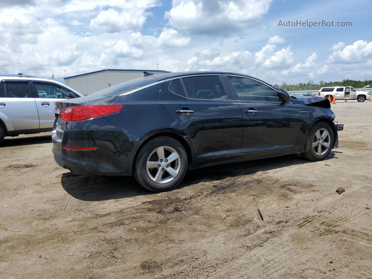 2015 Kia Optima Lx Black vin: 5XXGM4A77FG464688