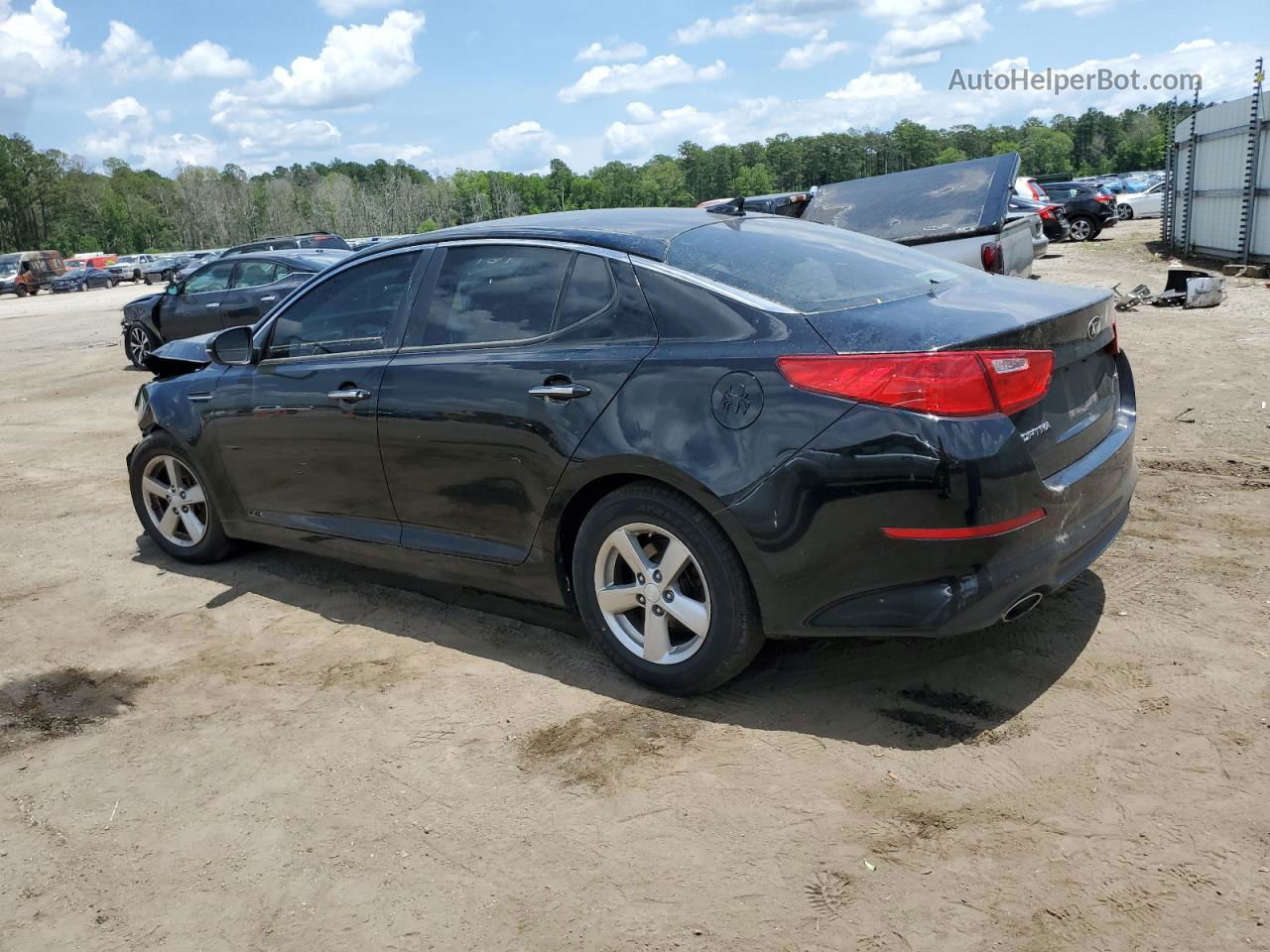 2015 Kia Optima Lx Черный vin: 5XXGM4A77FG464688