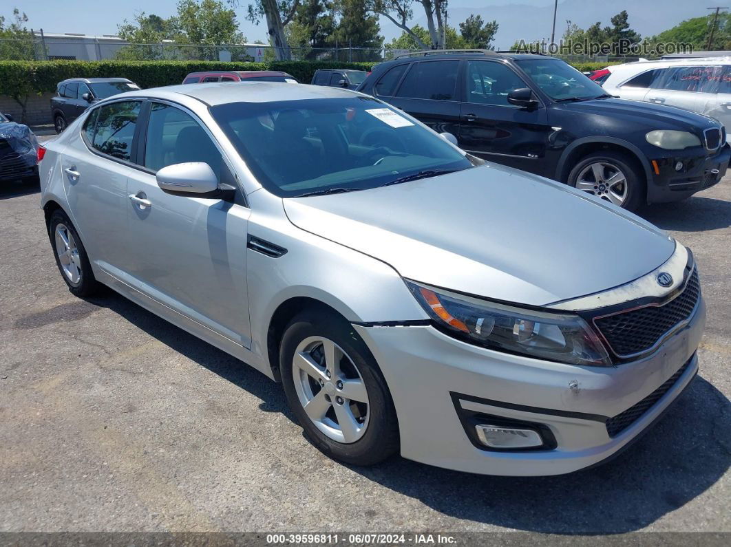 2015 Kia Optima Lx Silver vin: 5XXGM4A77FG494452