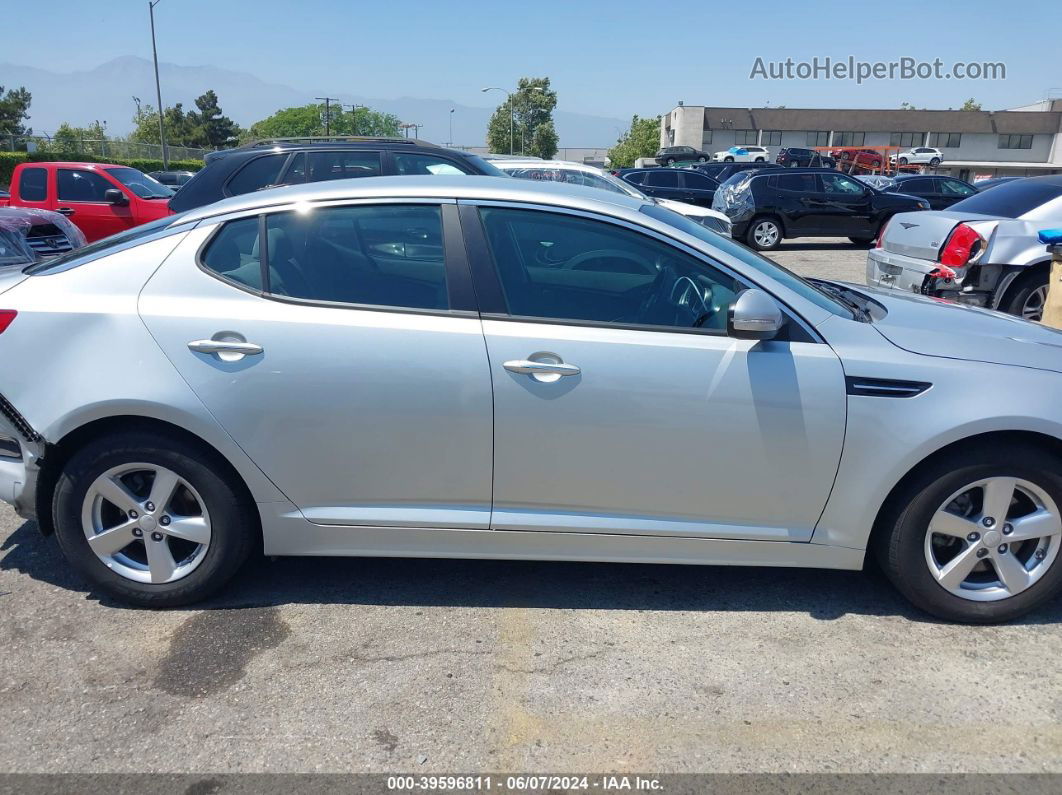 2015 Kia Optima Lx Серебряный vin: 5XXGM4A77FG494452