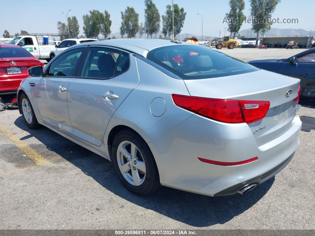 2015 Kia Optima Lx Серебряный vin: 5XXGM4A77FG494452