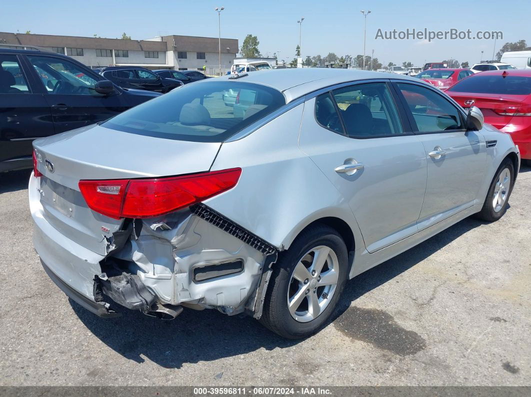 2015 Kia Optima Lx Silver vin: 5XXGM4A77FG494452