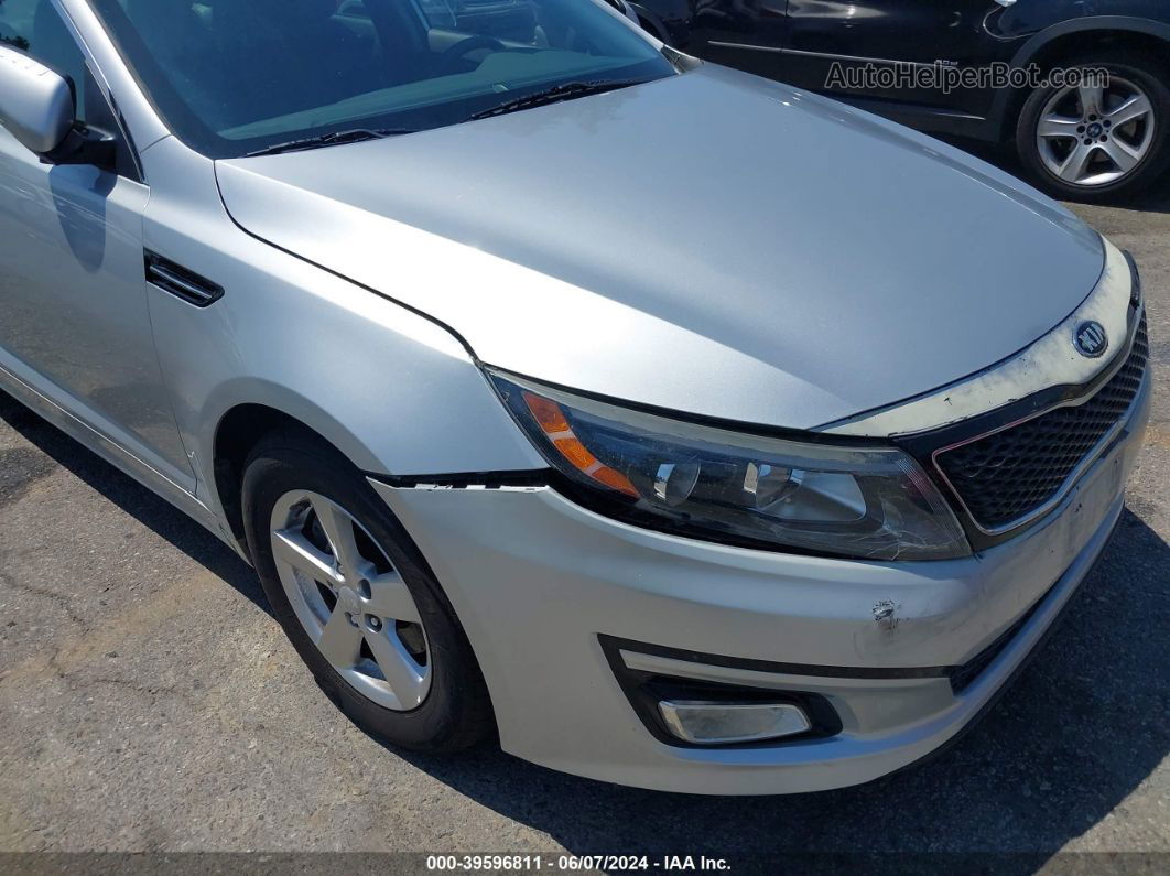 2015 Kia Optima Lx Silver vin: 5XXGM4A77FG494452