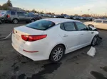 2015 Kia Optima Lx White vin: 5XXGM4A77FG496024