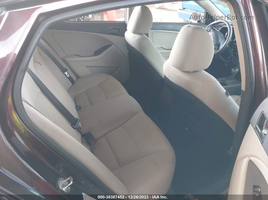 2013 Kia Optima Lx Maroon vin: 5XXGM4A78DG212431
