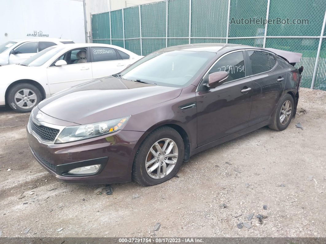 2013 Kia Optima Lx Burgundy vin: 5XXGM4A78DG256767