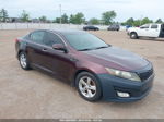 2014 Kia Optima Lx Maroon vin: 5XXGM4A78EG261517