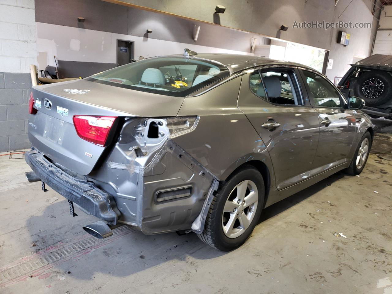 2014 Kia Optima Lx Gray vin: 5XXGM4A78EG262103