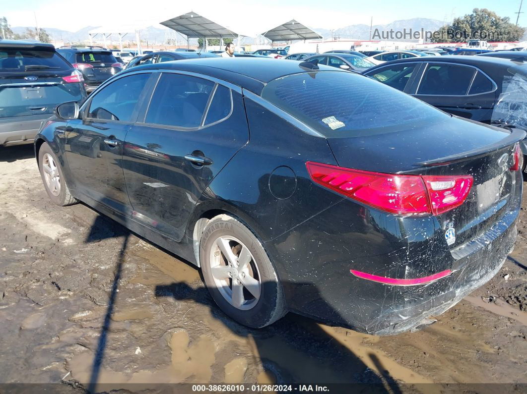 2014 Kia Optima Lx Black vin: 5XXGM4A78EG267527